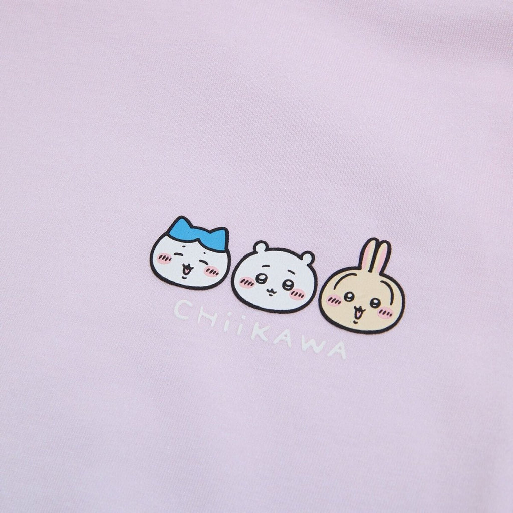Giordano Kid's Chiikawa Pearl Amethyst Striped Graphic Tee - Premium Print Tee