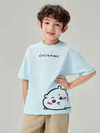 Giordano Kid's Chiikawa Saltwater Slide Relaxed Print Tee - Premium Print Tee