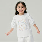 Giordano Kid's Chiikawa Snow White Relaxed Graphic T-Shirt - Premium Print Tee