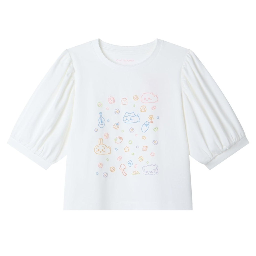 Giordano Kid's Chiikawa Snow White Relaxed Graphic T-Shirt - Premium Print Tee