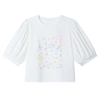 Giordano Kid's Chiikawa Snow White Relaxed Graphic T-Shirt - Premium Print Tee