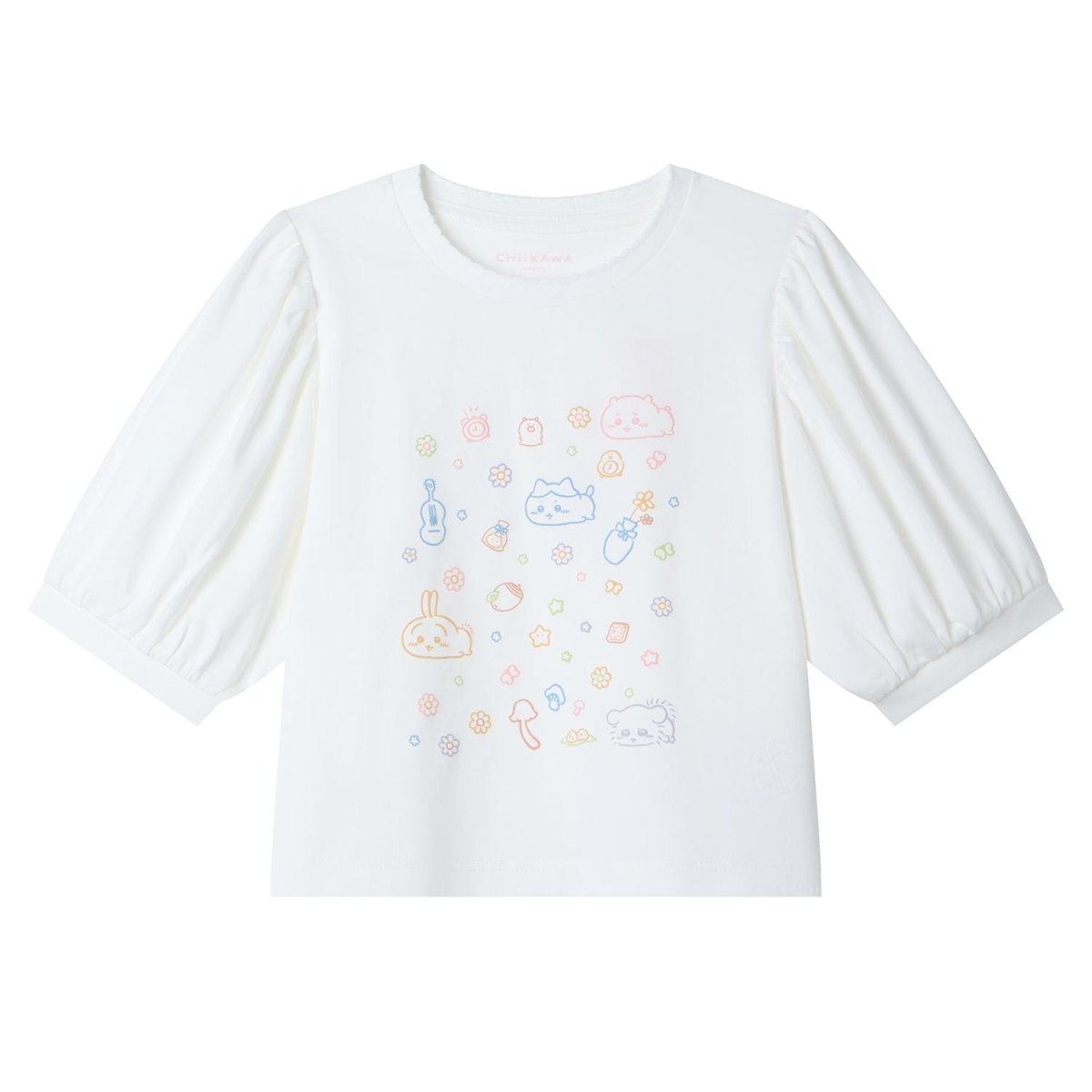 Giordano Kid's Chiikawa Snow White Relaxed Graphic T-Shirt - Premium Print Tee