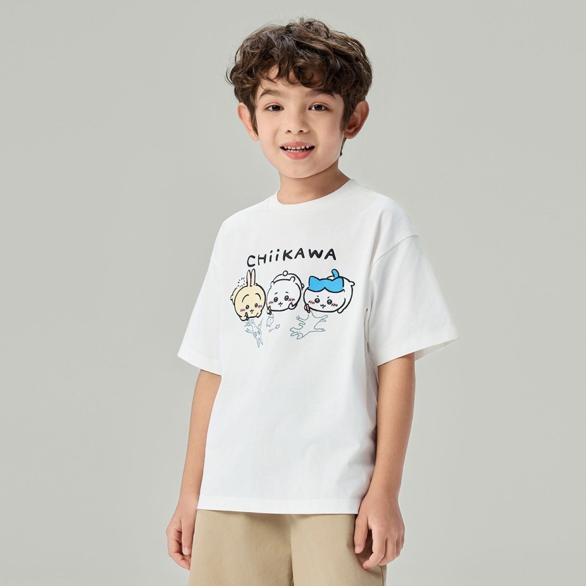 Giordano Kid's Chiikawa Snow White Relaxed Graphic Tee - Premium Print Tee