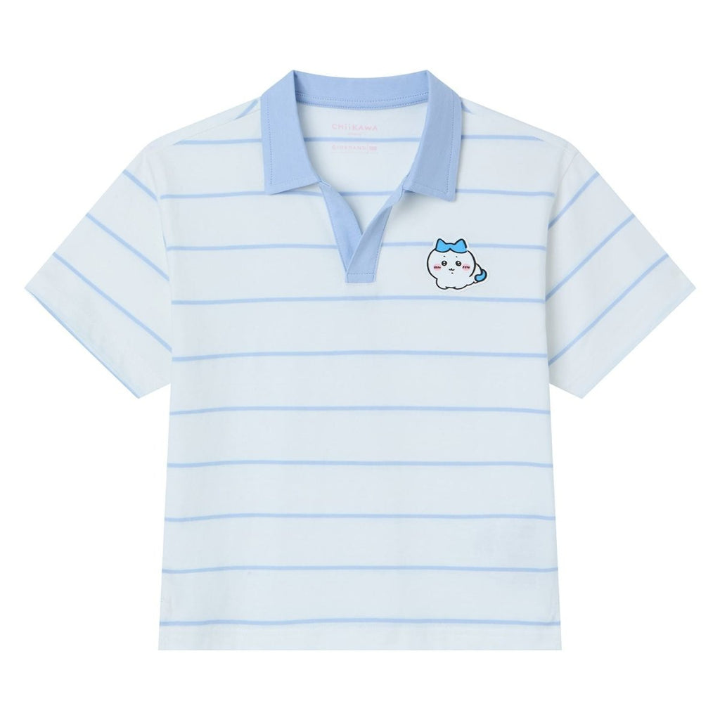 Giordano Kids Chiikawa Striped Cotton Knit Polo - Premium Polo