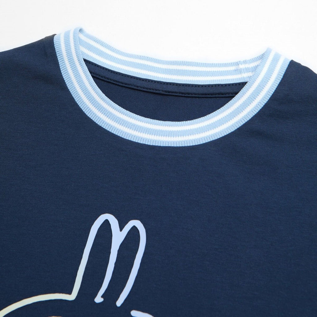 Giordano Kid's Chiikawa Usagi Printed Cotton Blend Relaxed Tee - Premium Print Tee