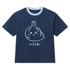 Giordano Kid's Chiikawa Usagi Printed Cotton Blend Relaxed Tee - Premium Print Tee