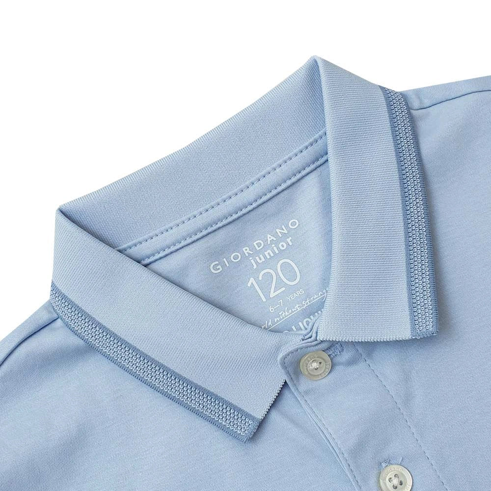 Giordano Kid's' Cotton Embroidered Liquid Touch Polo - Premium Polo
