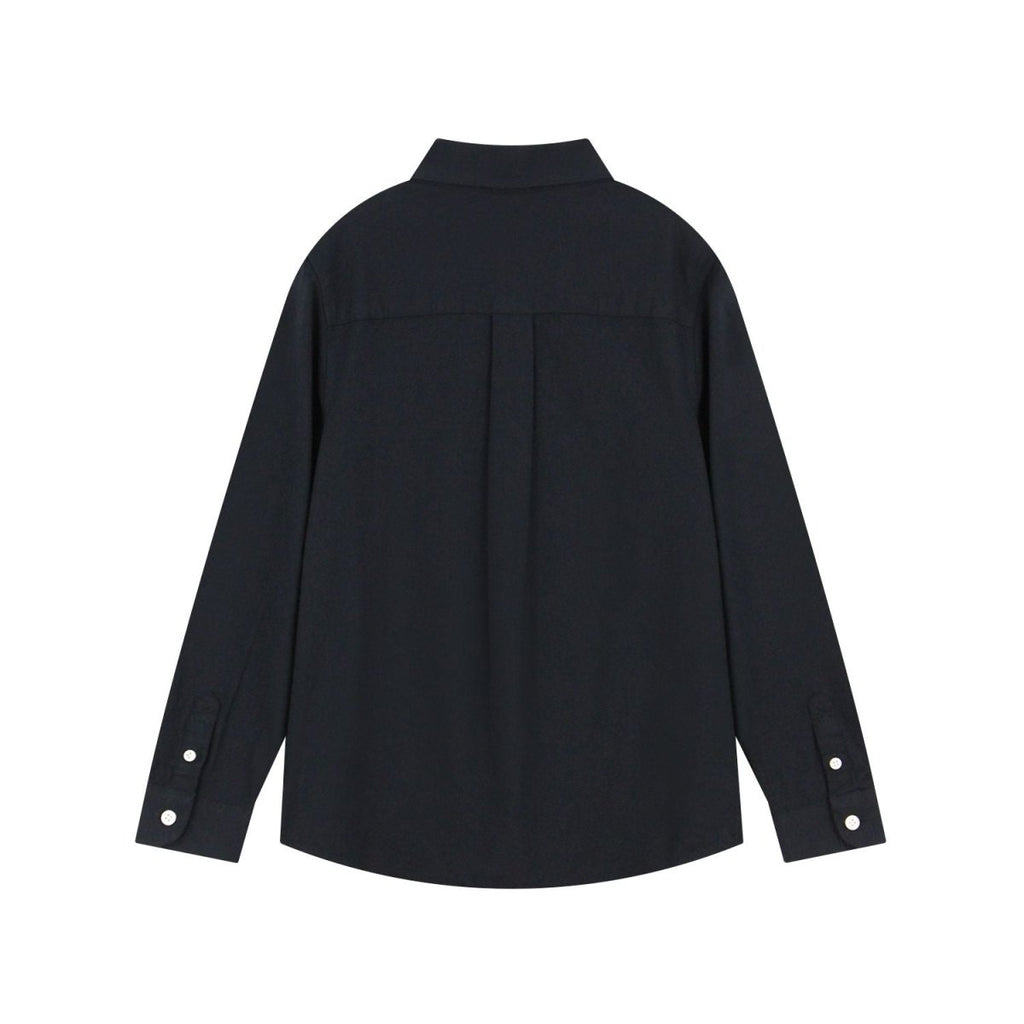 Giordano Kid's Cotton Oxford Long Sleeve Shirt with Embroidery - first_variant_option_2 Premium Shirts for Giordano