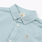 Giordano Kid's Cotton Oxford Long Sleeve Shirt with Embroidery - first_variant_option_2 Premium Shirts for Giordano