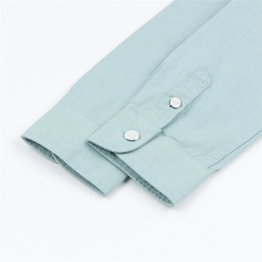 Giordano Kid's Cotton Oxford Long Sleeve Shirt with Embroidery - first_variant_option_2 Premium Shirts for Giordano