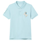 Giordano Kid's Cotton Polo with Napoleon Embroidery - Premium Polo