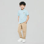 Giordano Kid's Cotton Polo with Napoleon Embroidery - Premium Polo