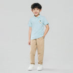 Giordano Kid's Cotton Polo with Napoleon Embroidery - Premium Polo