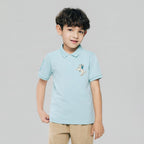 Giordano Kid's Cotton Polo with Napoleon Embroidery - Premium Polo