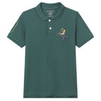 Giordano Kid's Cotton Polo with Napoleon Embroidery - first_variant_option_2 Premium Polo for Giordano
