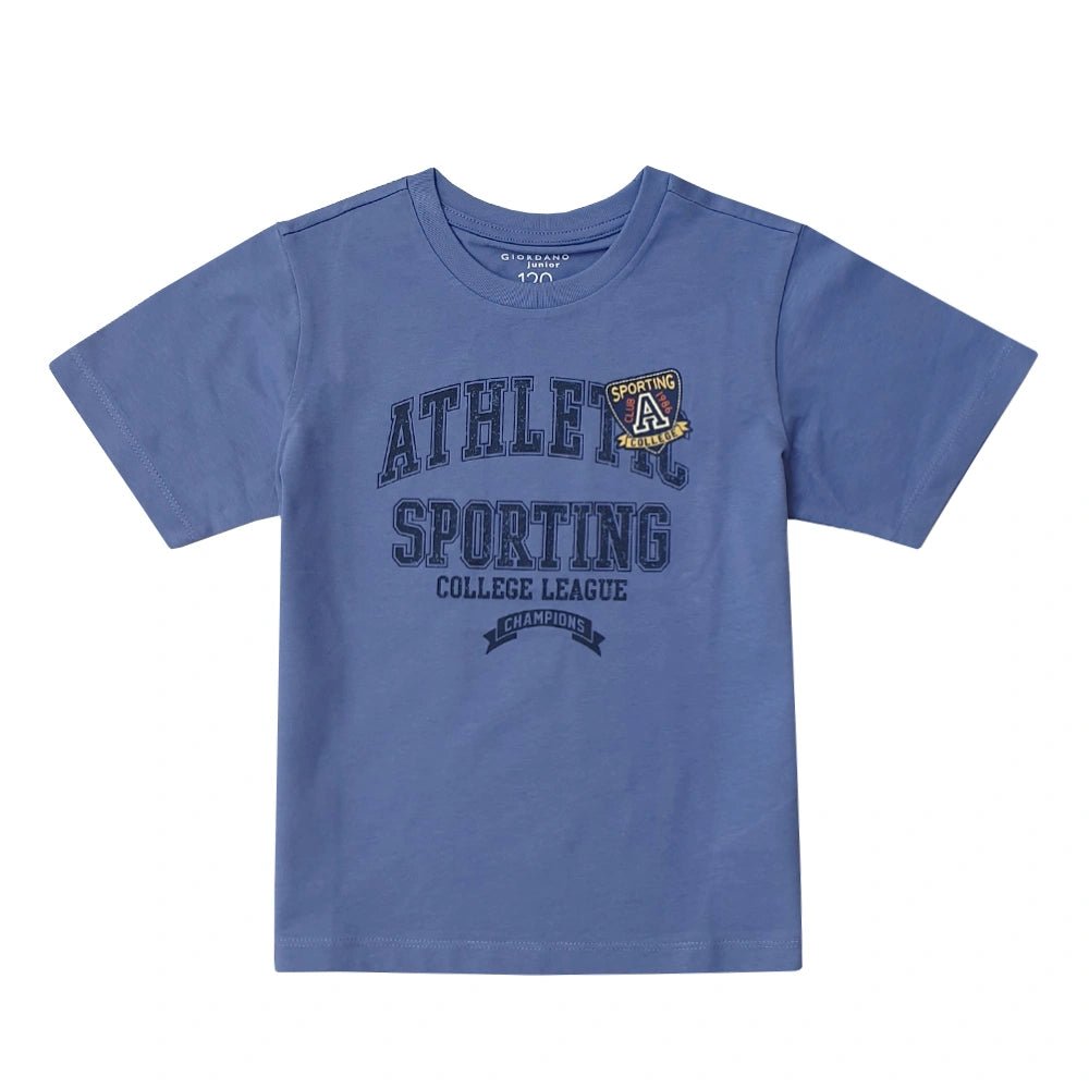 Giordano Kids Cotton Print Crewneck Tee - Soft & Stylish - Premium Print Tee