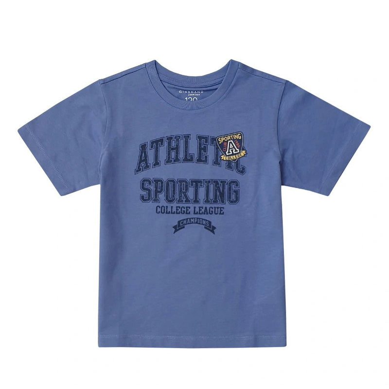 Giordano Kids Cotton Print Crewneck Tee - Soft & Stylish - Premium Print Tee