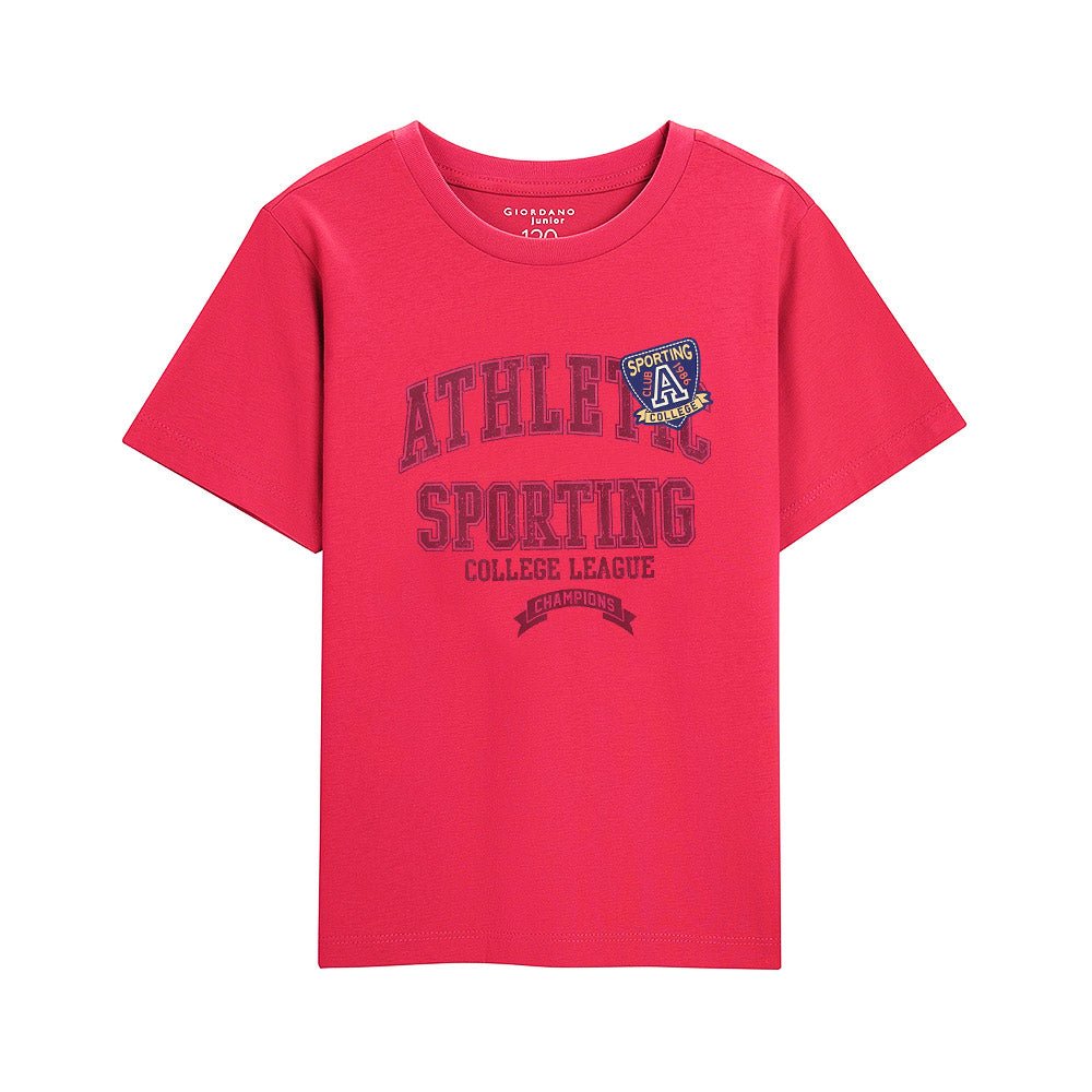 Giordano Kids Cotton Print Crewneck Tee - Soft & Stylish - Premium Print Tee