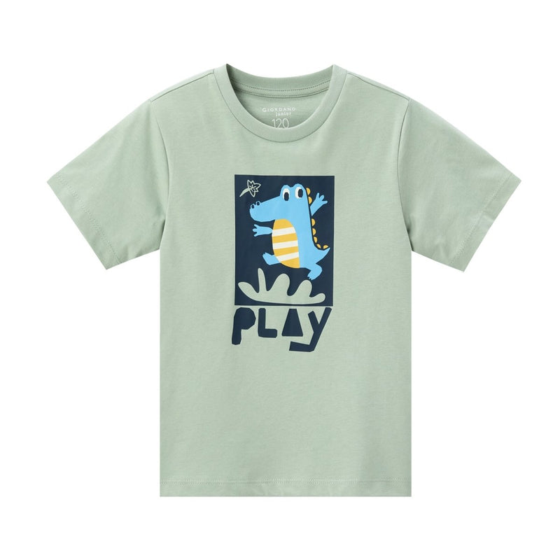 Giordano Kid's' Cotton Print Tee - Premium Print Tee