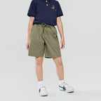 Giordano Kid's Cotton Twill Drawstring Shorts with Elastic Waist - first_variant_option_2 Premium Shorts for Giordano