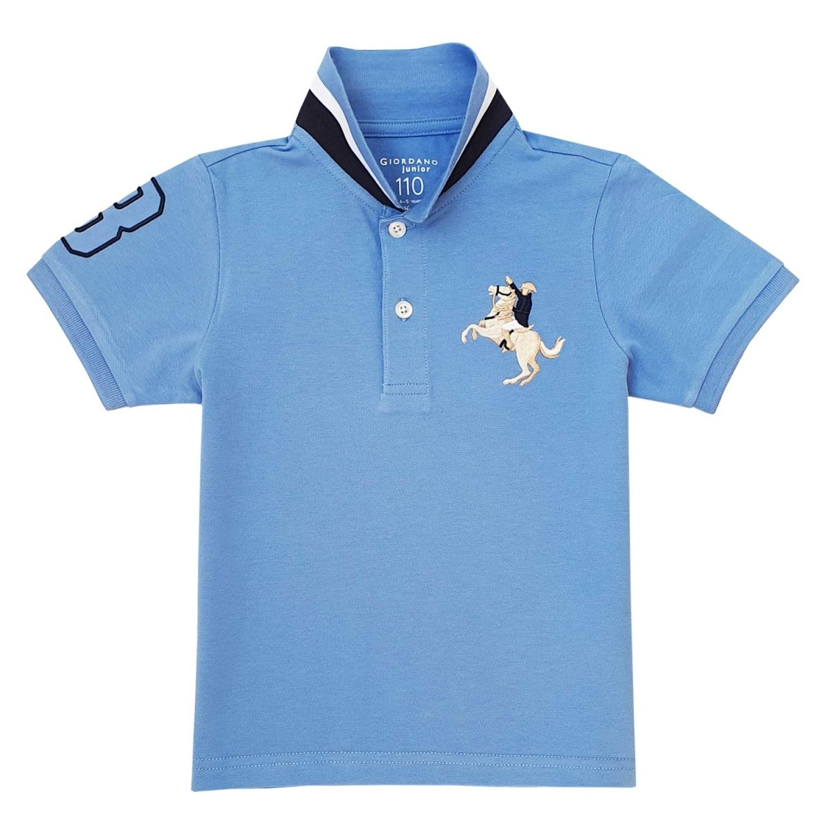 Giordano Kid's' Embroidered Napoleon Polo - Premium Polo