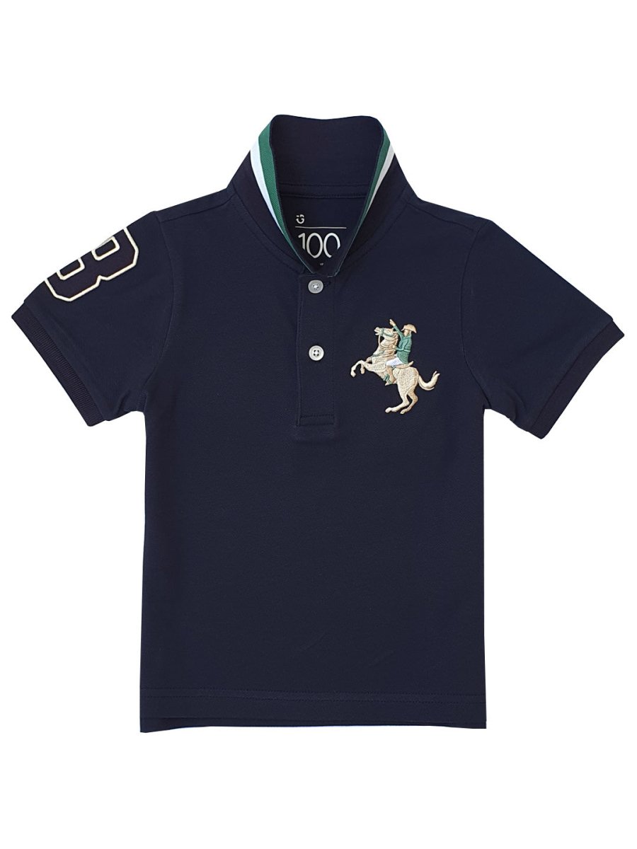 Giordano Kid's' Embroidered Napoleon Polo - Premium Polo