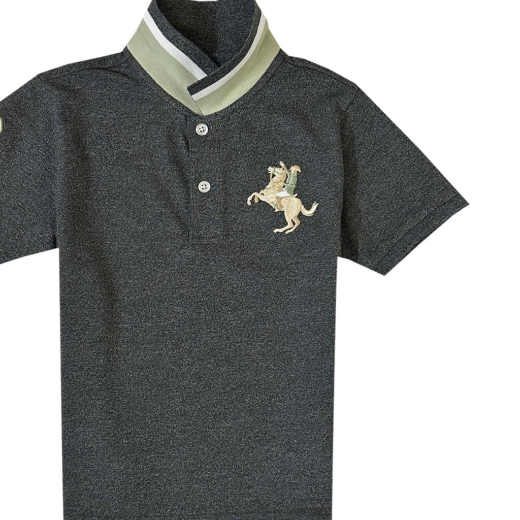 Giordano Kid's' Embroidered Napoleon Polo - Premium Polo