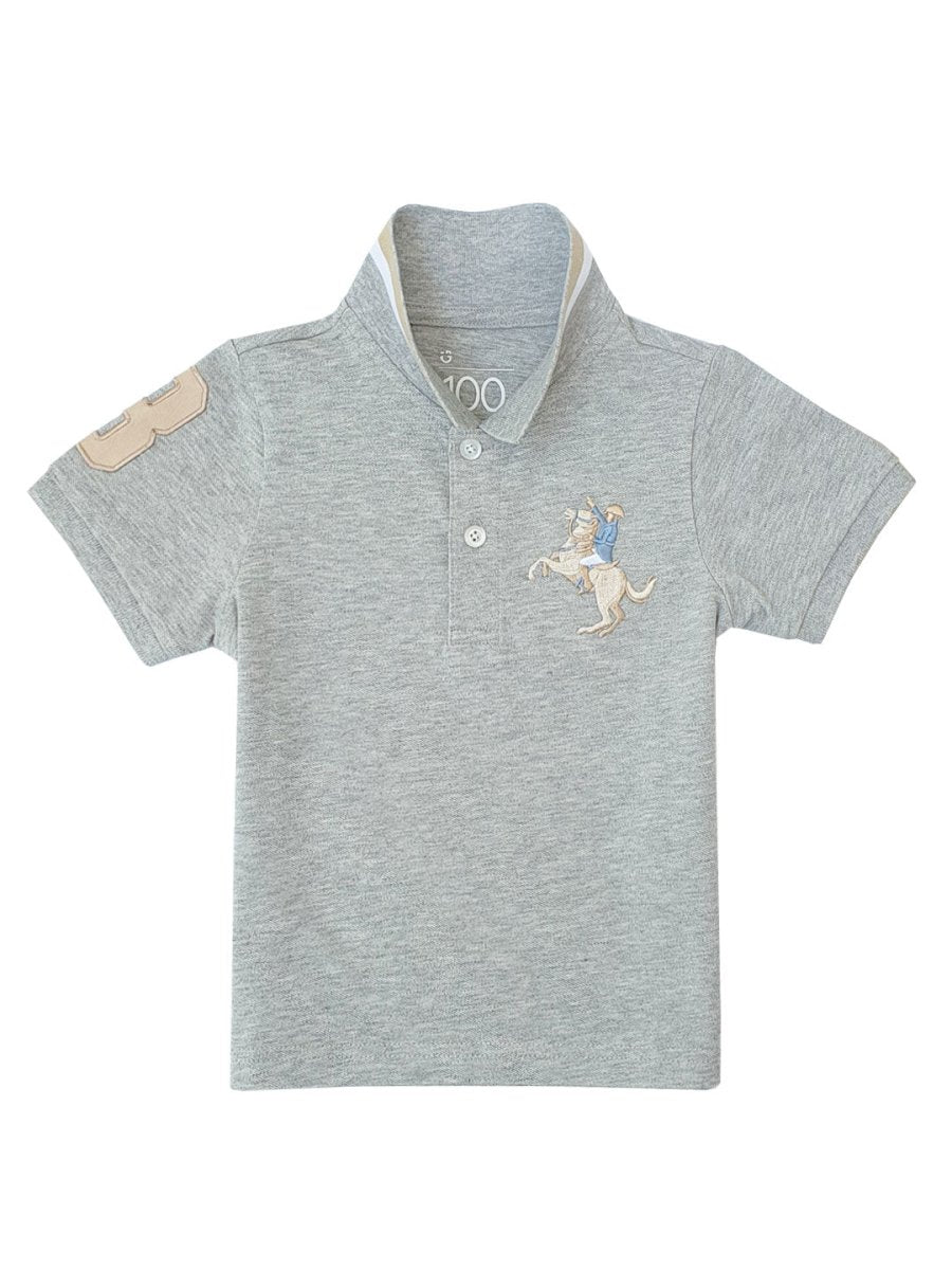 Giordano Kid's' Embroidered Napoleon Polo - Premium Polo