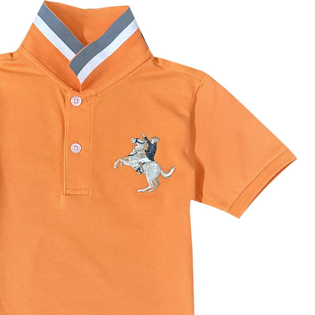 Giordano Kid's' Embroidered Napoleon Polo - Premium Polo