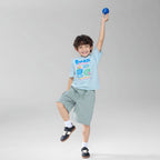 Giordano Kid's Endless Lazy Days Blue Graphic Tee - Premium Print Tee