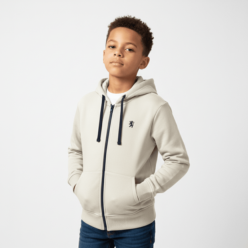 Giordano Kids’ French Terry Hoodie Jacket with Full - Zip Closure - first_variant_option_2 Premium Hoodie for Giordano