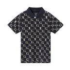 Giordano Kid's' Geometric Print Polo: Slim Fit, Bold Design, All-Day Comfort - Premium Polo