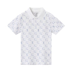 Giordano Kid's' Geometric Print Polo: Slim Fit, Bold Design, All-Day Comfort - Premium Polo