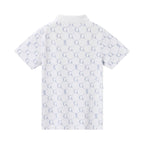 Giordano Kid's' Geometric Print Polo: Slim Fit, Bold Design, All-Day Comfort - Premium Polo