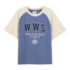 Giordano Kid's' Graphic Tee: Soft Jersey, Raglan Sleeves, Eco-Friendly Stretch - Premium Tee