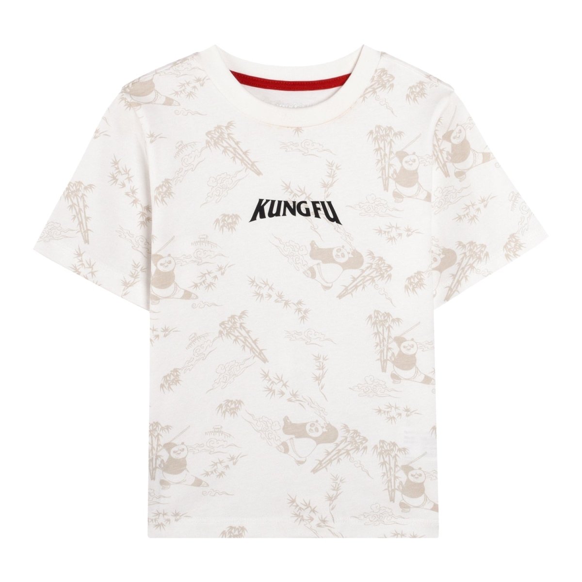Giordano Kids Kung Fu Panda Series Cotton Jersey Crewneck Print Tee - Premium Print Tee