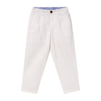 Giordano Kids Linen Cotton Capri Pants: Elastic Waist, Tapered Fit - Premium Pants