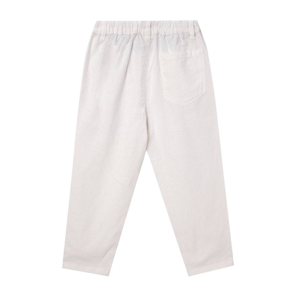 Giordano Kids Linen Cotton Capri Pants: Elastic Waist, Tapered Fit - Premium Pants