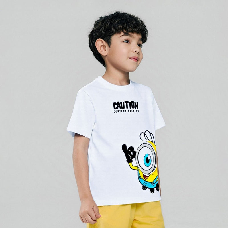Giordano Kids' Minions Content Creator Tee - Premium Print Tee