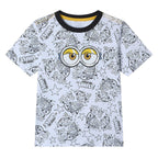 Giordano Kids' Minions Fun Grid Graphic Tee - Premium Print Tee