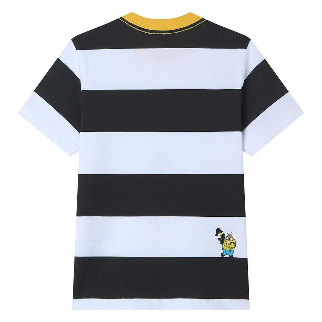 Giordano Kids' Minions Peekaboo Stripe Graphic Tee - Premium Print Tee