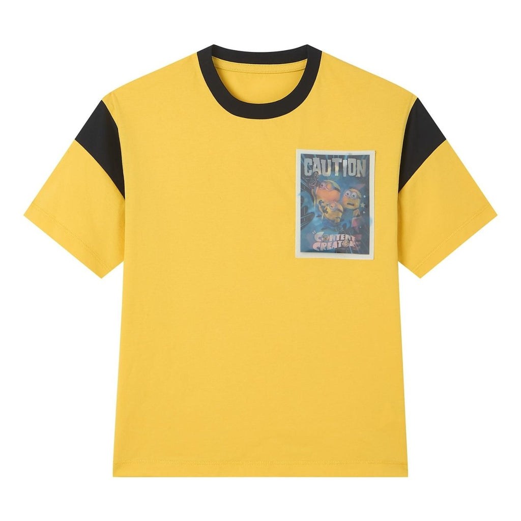 Giordano Kids' Minions Relaxed Caution Tee - Premium Print Tee