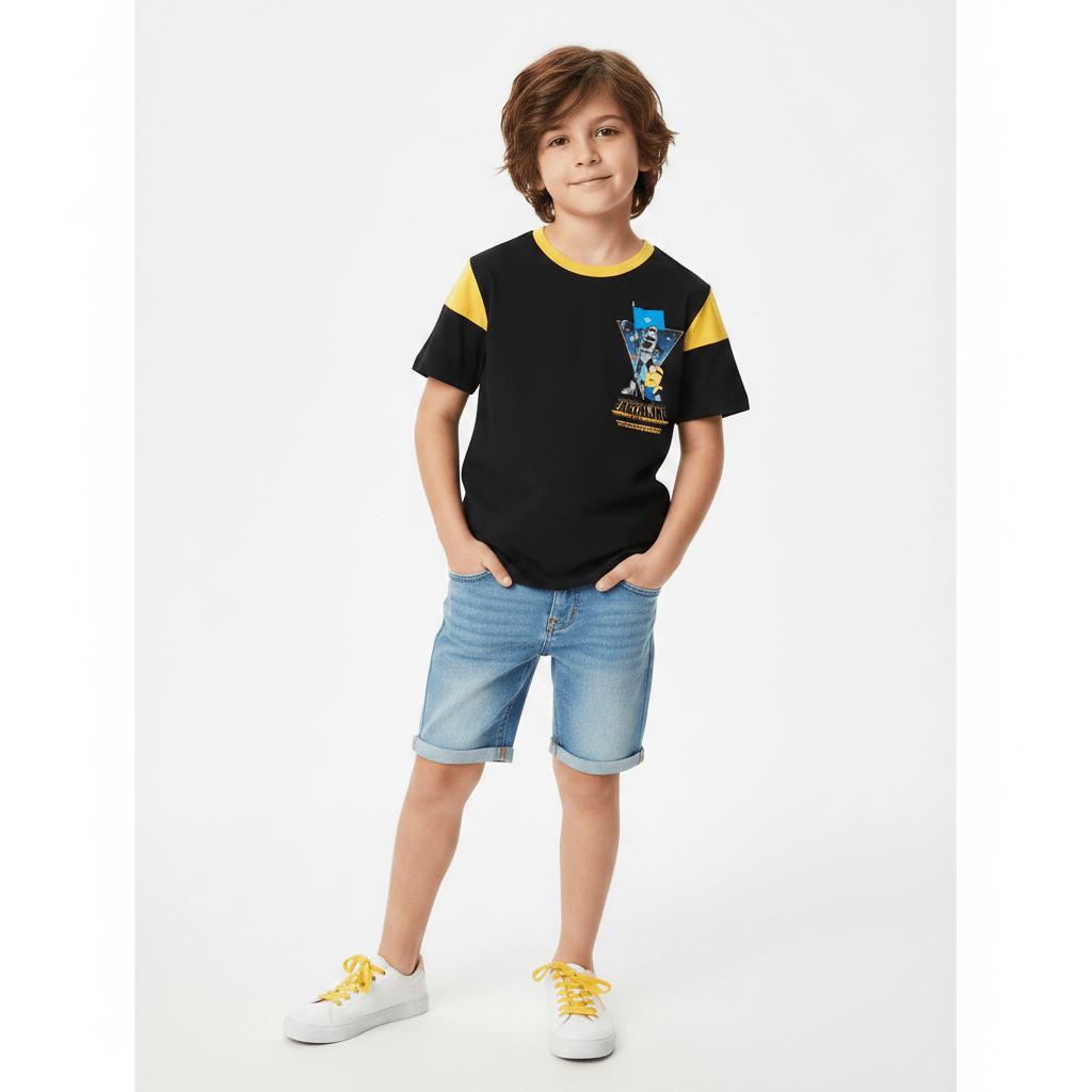 Giordano Kids' Minions Relaxed Earthling Tee - Premium Print Tee
