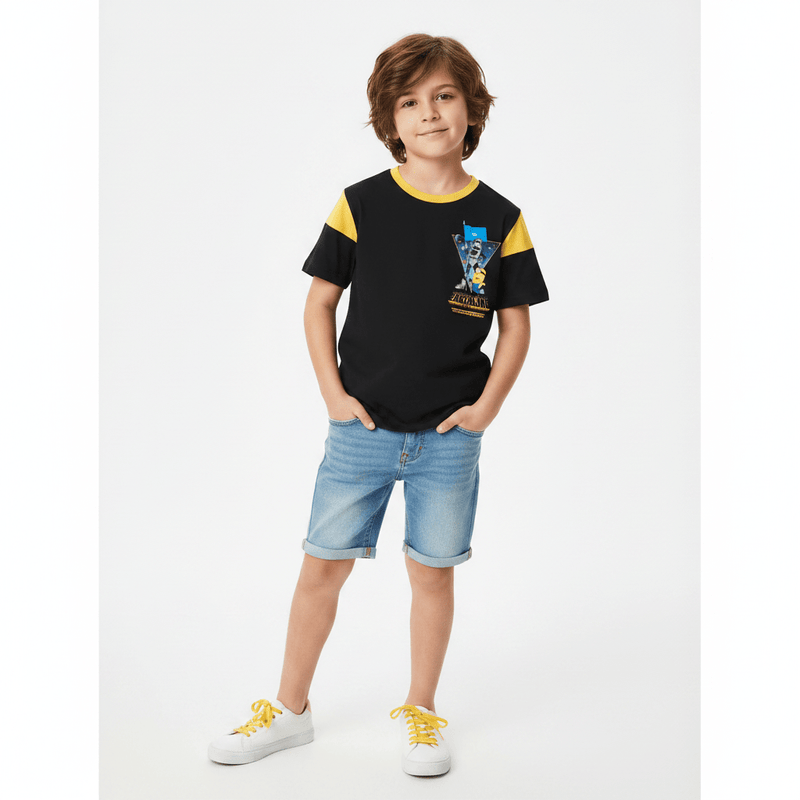 Giordano Kids' Minions Relaxed Earthling Tee - Premium Print Tee