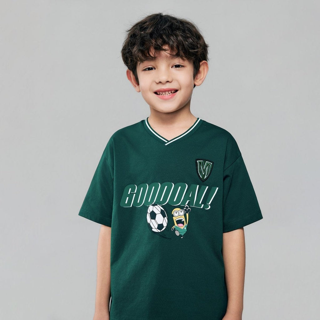 Giordano Kids Minions World Cup Print Tee - first_variant_option_2 Premium Print Tee for Giordano