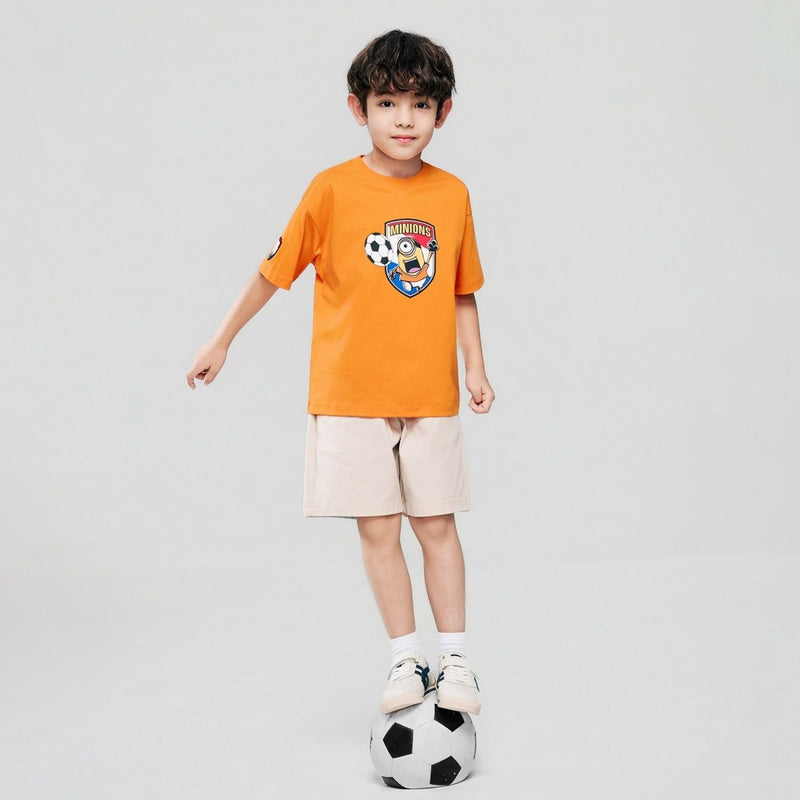 Giordano Kids Minions World Cup Print Tee - first_variant_option_2 Premium Print Tee for Giordano