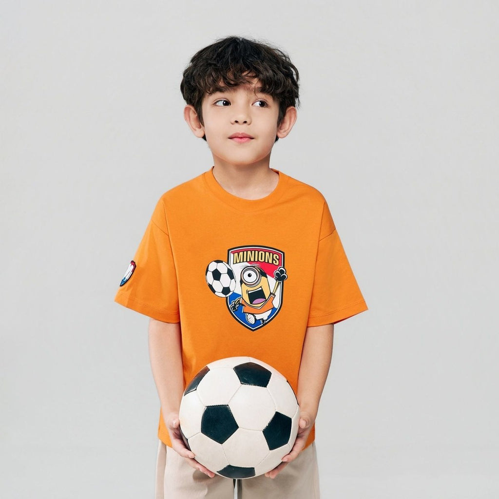 Giordano Kids Minions World Cup Print Tee - first_variant_option_2 Premium Print Tee for Giordano