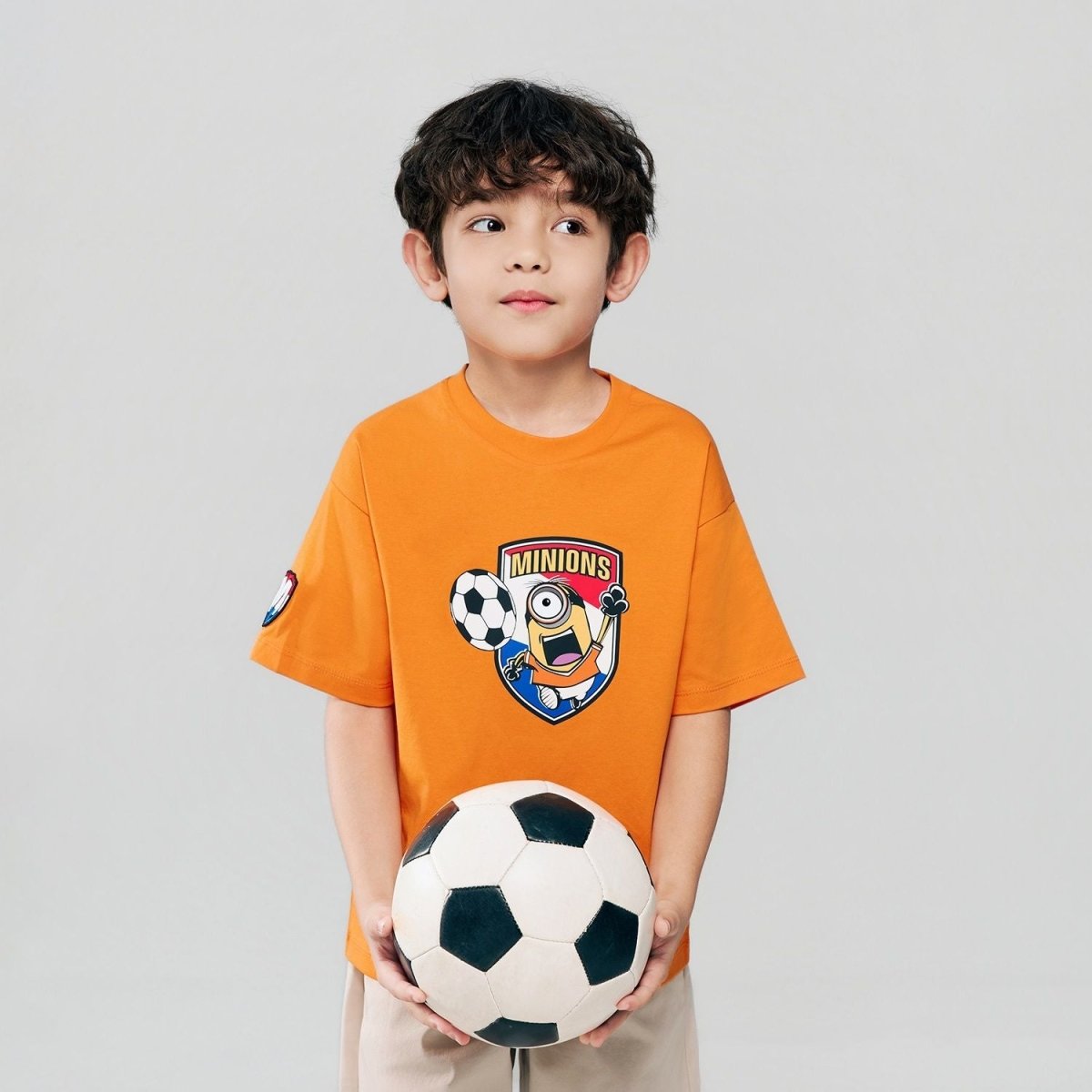 Giordano Kids Minions World Cup Print Tee - first_variant_option_2 Premium Print Tee for Giordano