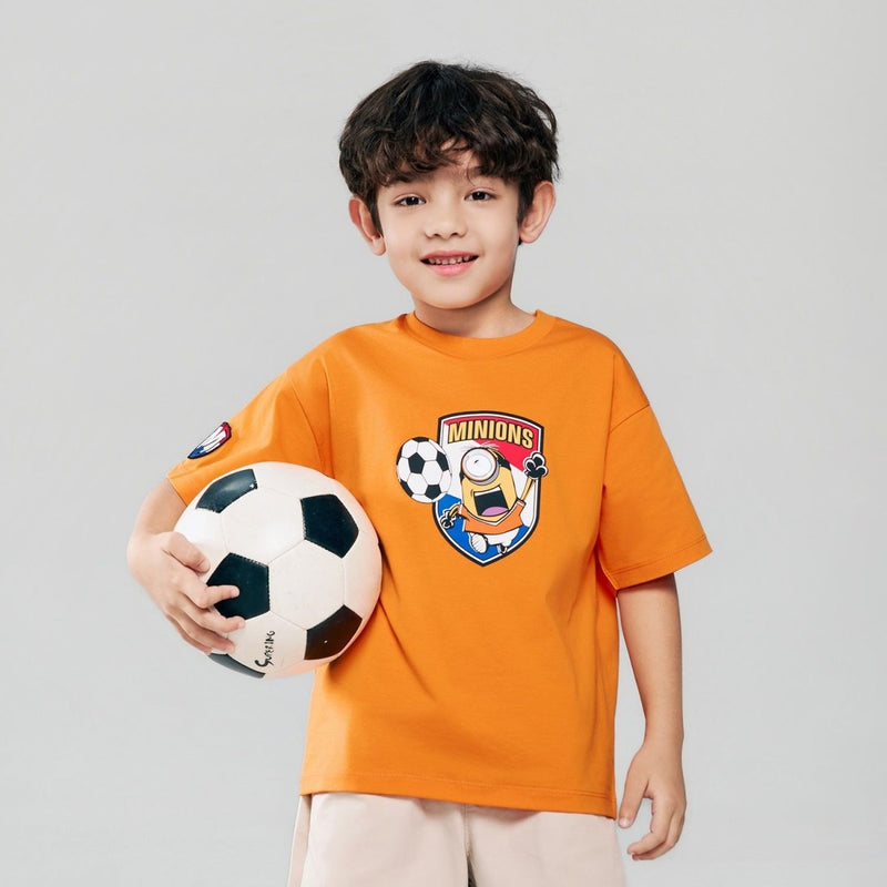 Giordano Kids Minions World Cup Print Tee - first_variant_option_2 Premium Print Tee for Giordano