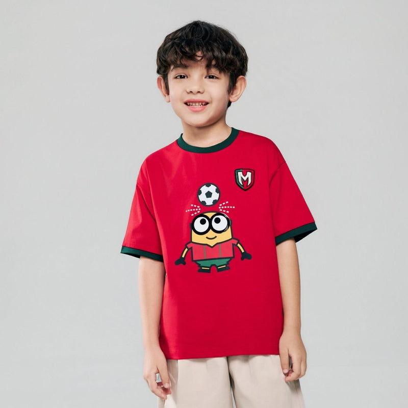 Giordano Kids Minions World Cup Print Tee - first_variant_option_2 Premium Print Tee for Giordano